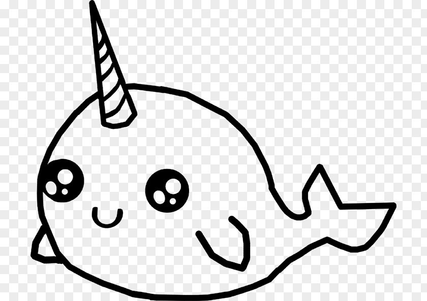 Leaf Pendant Narwhal Drawing Cuteness Cartoon PNG