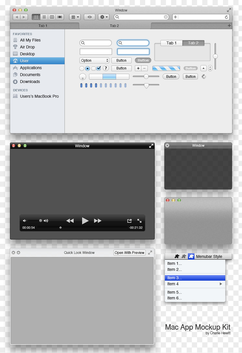 Mac Applications GUI Interface Graphical User PNG