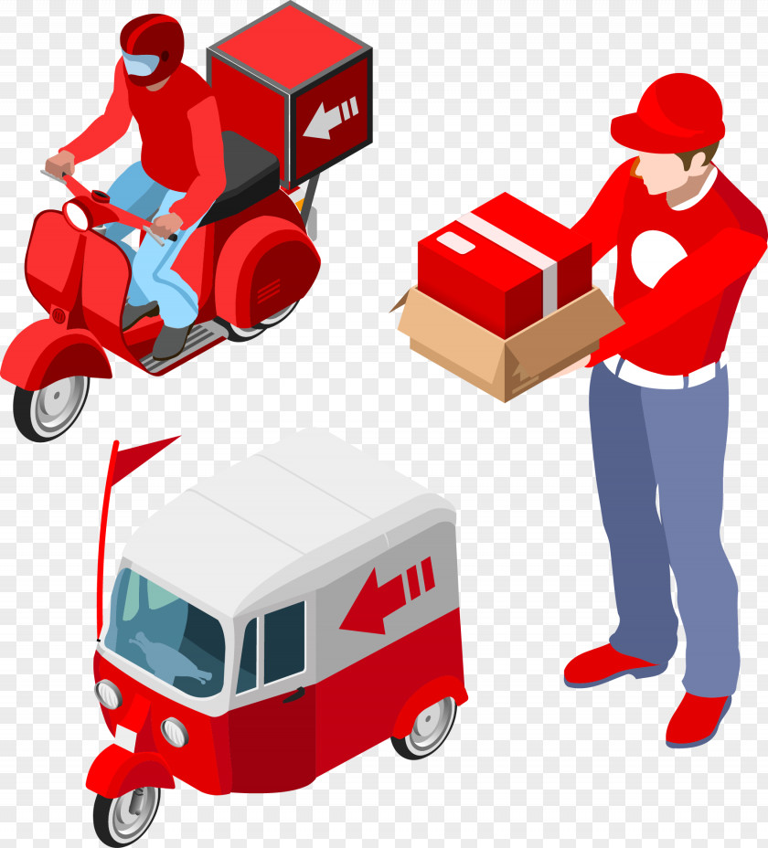Vector Business Express Small Geka Through Creative Logistics Delivery Clip Art PNG