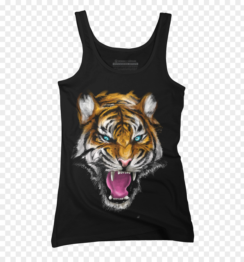 Tiger T-shirt Sleeveless Shirt Cat PNG