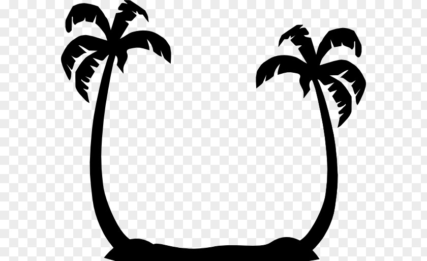 Vector Tropical Coconut Trees Arecaceae Clip Art PNG