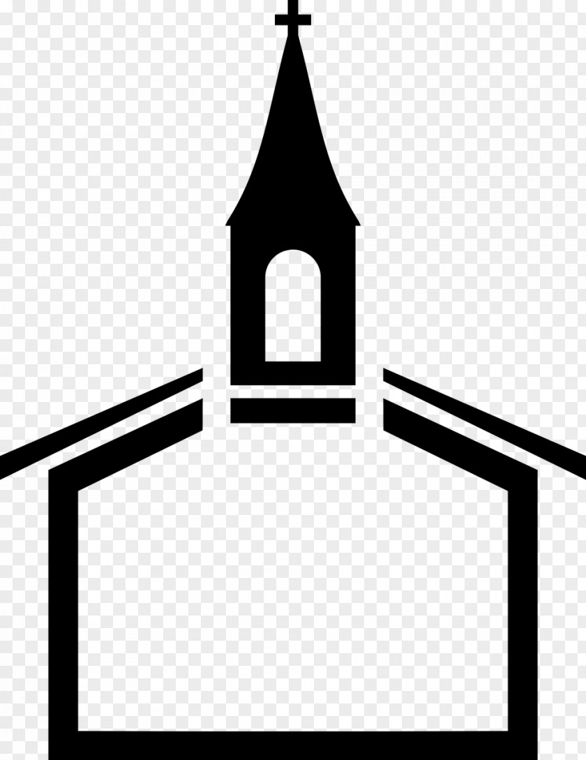 Church Christian Steeple Black Clip Art PNG
