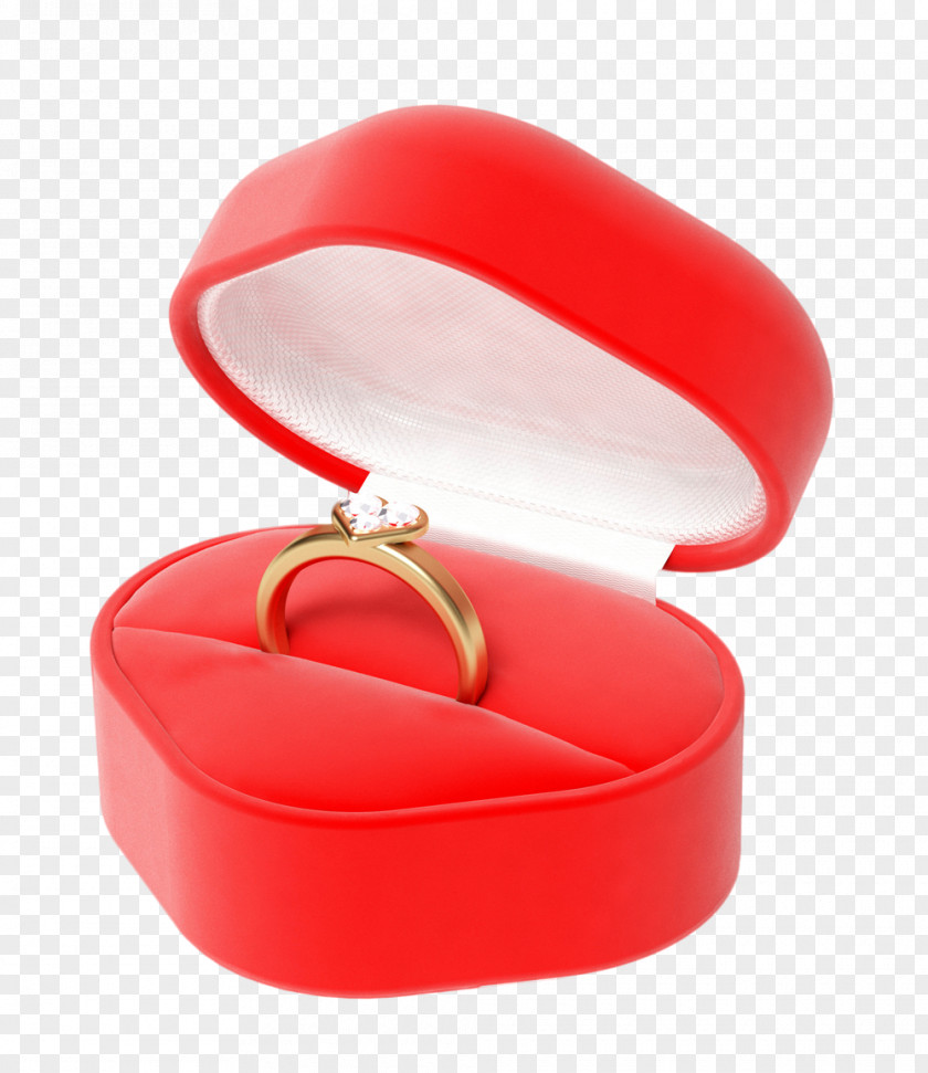 Engagement Heart Ring Box Clip Art PNG