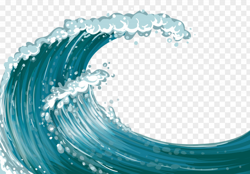 Sea Wave Clipart Wind Dispersion PNG