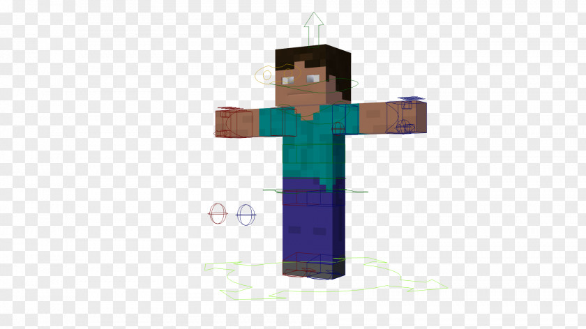 Steve Minecraft Texture Mapping Blender Rendering Fan Art PNG