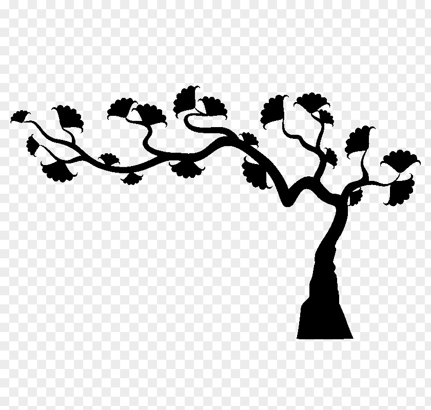 Branch Drawing Sticker Tree Wall Decal PNG
