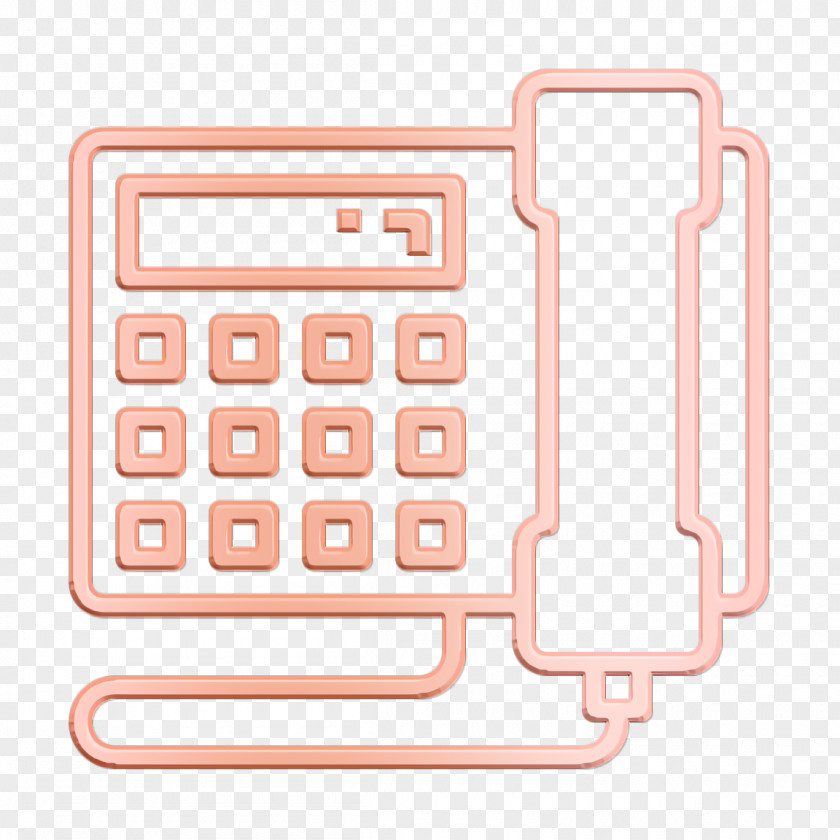 Office Stationery Icon Telephone Phone PNG