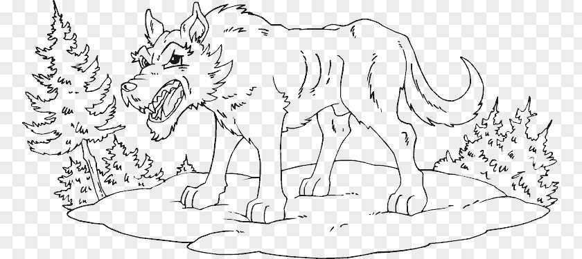 Wolf Sketch The Boy Who Cried Cattle Coloring Book Painting Line Art PNG