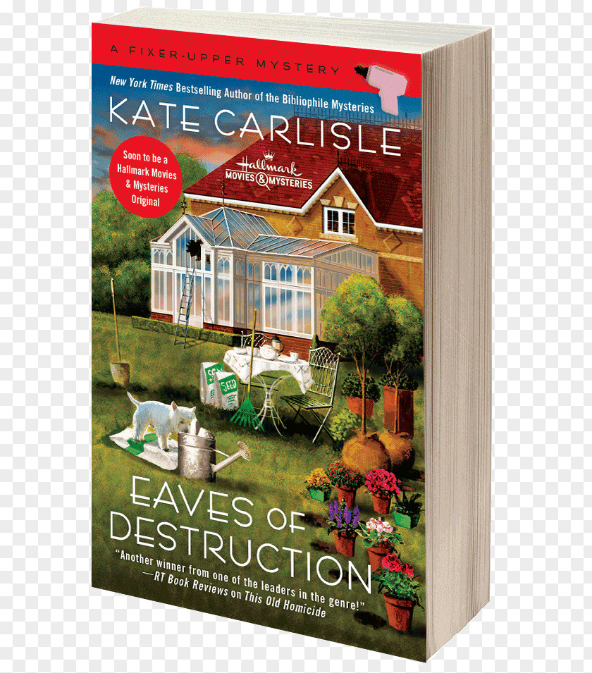 Eaves Of Destruction A Fixer-Upper Mystery Series Paperback Poster Kate Carlisle PNG