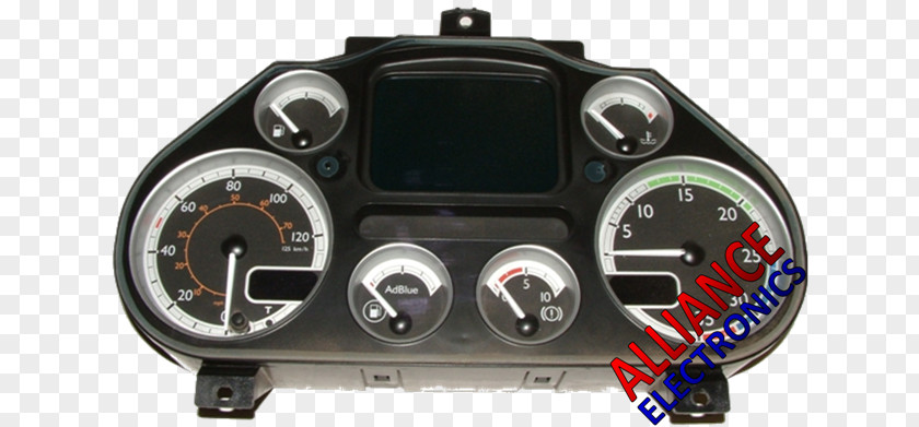 Electronic Instrument Cluster DAF Trucks XF Dashboard PNG