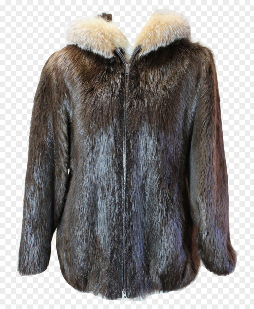 Fur American Mink Clothing Coat Jacket PNG