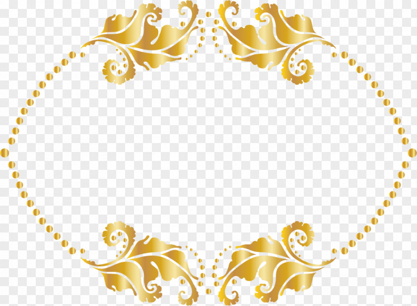 Luxury Golden Flower Gold Motif PNG