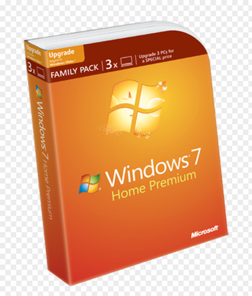 Microsoft Windows 7 Family Household PNG