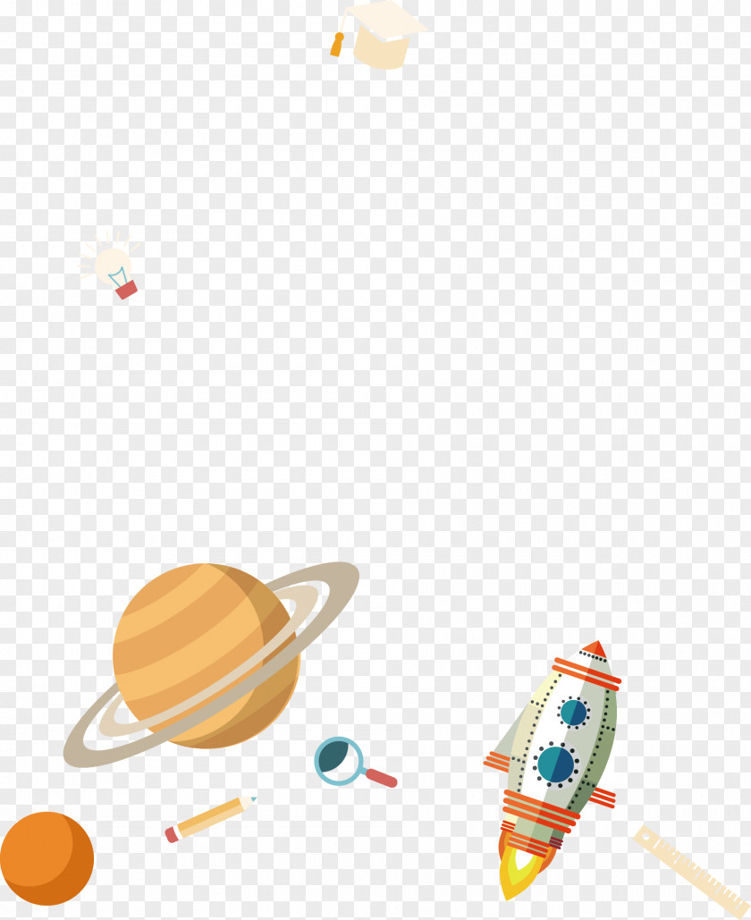 Cartoon Rocket Learning Product Design Training Clip Art PNG