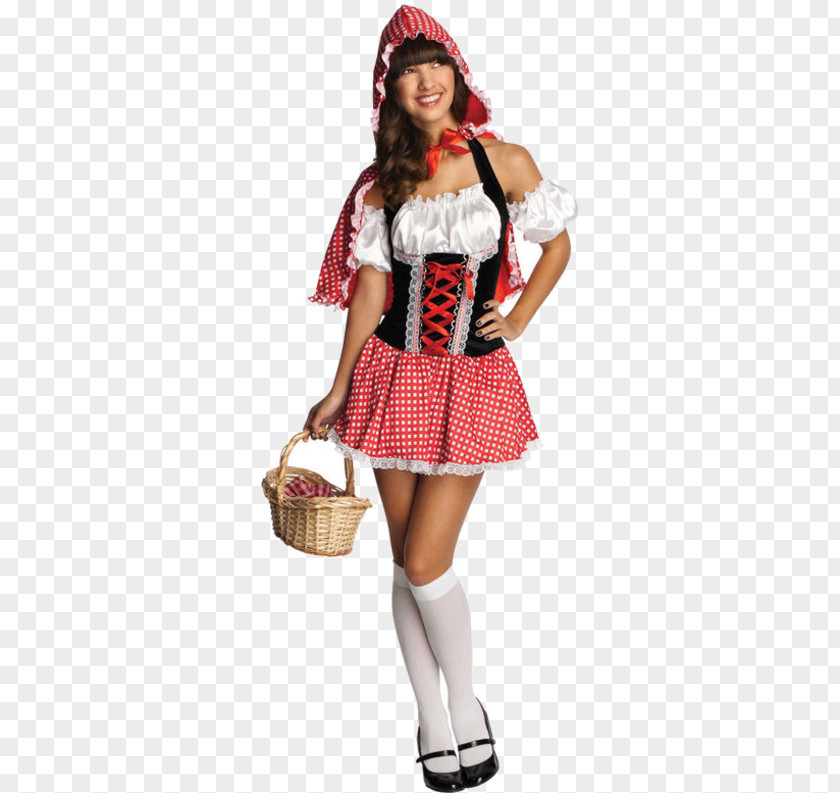 Little Red Riding Hood Costume Halloween Big Bad Wolf Adolescence PNG