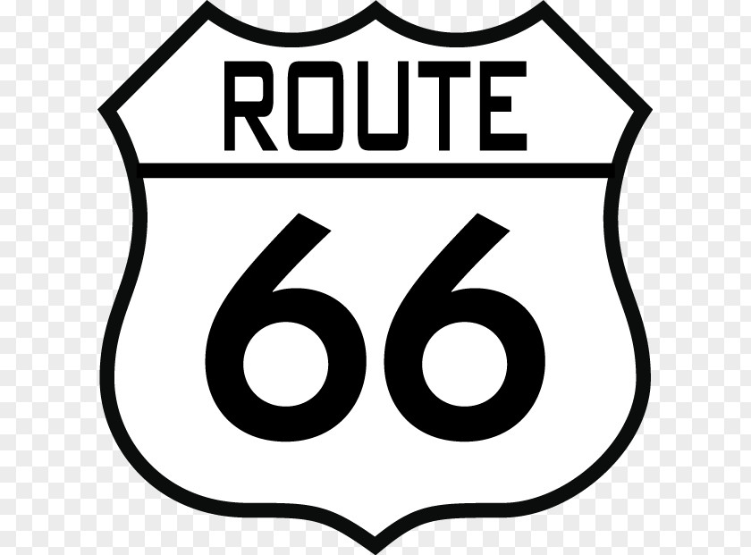 Route 66 Brand U.S. Logo Sign Clip Art PNG