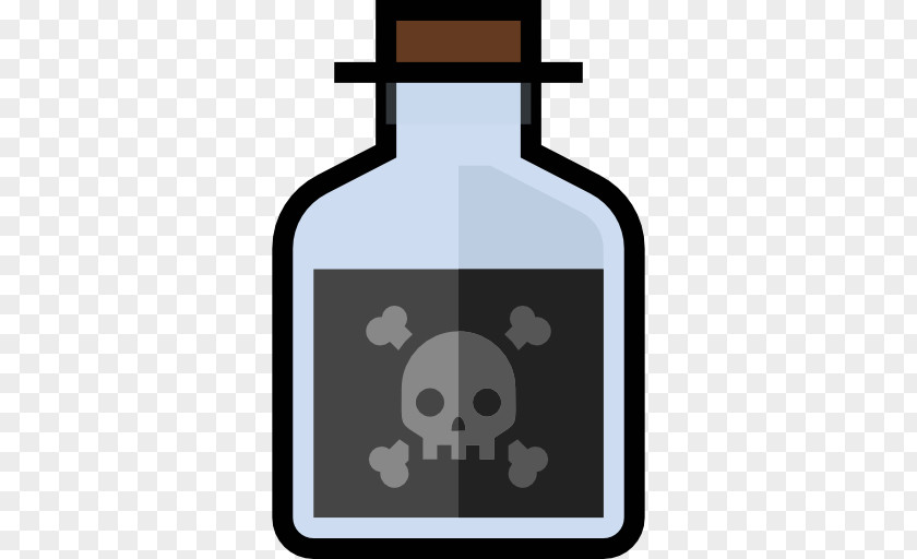 Bottle Glass Poison Human Skull Symbolism PNG