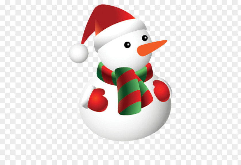 Cartoon Snowman Christmas Gift Icon PNG