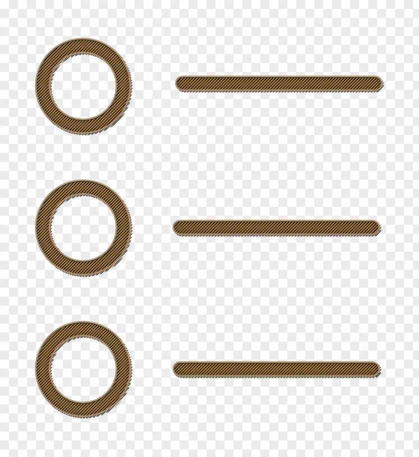Metal Brass List Icon Business SEO Interface PNG