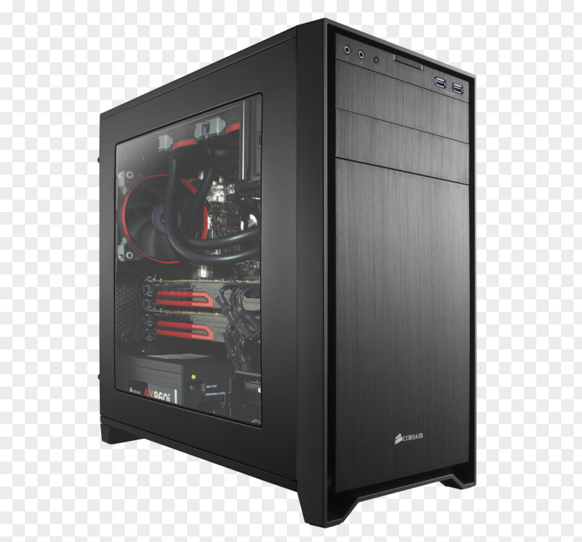 Pc Case Computer Cases & Housings MicroATX Personal Corsair Components PNG