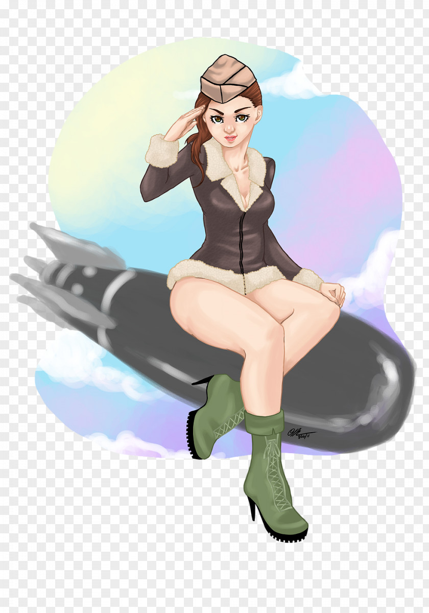 Pin-up Girl Drawing United States Air Force PNG girl Force, pin-up clipart PNG