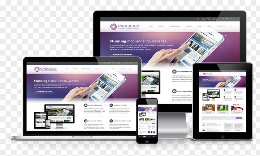 Web Design Responsive Application PNG