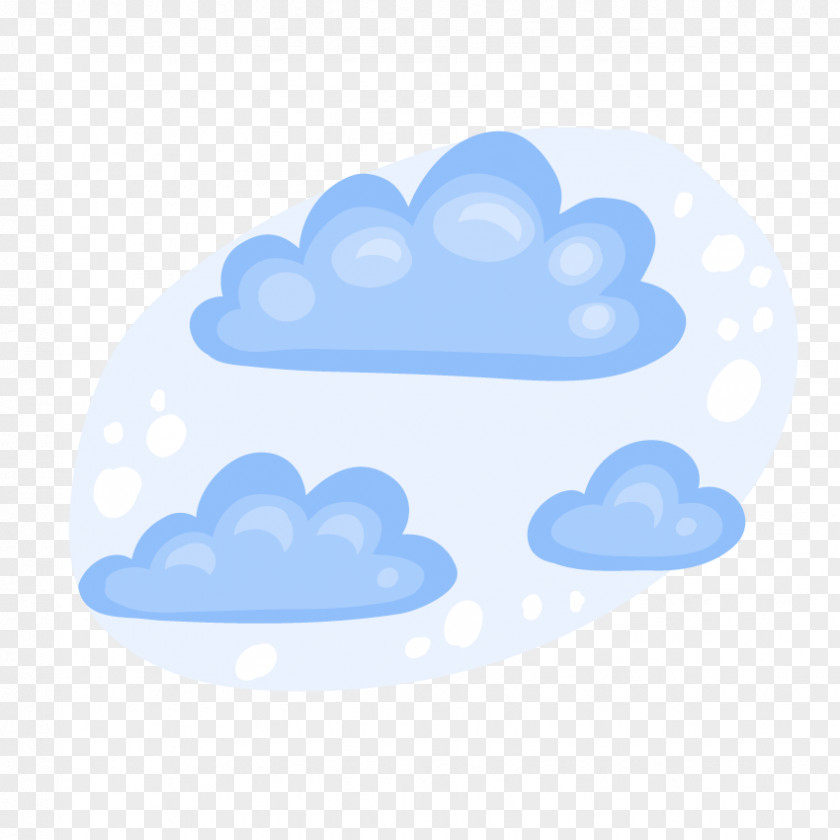 Hand-painted Snowy Weather Snow Cloud Meteorology PNG