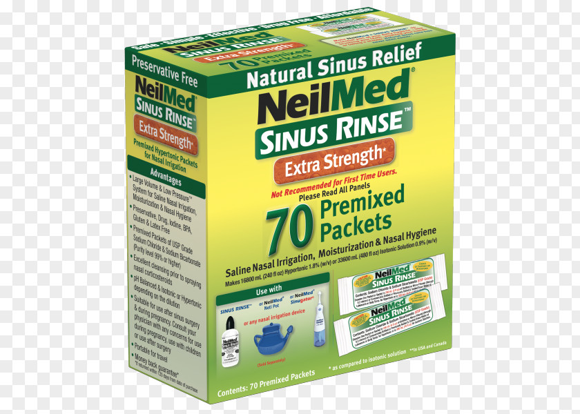 Nasal Irrigation NeilMed Nose Spray Saline PNG