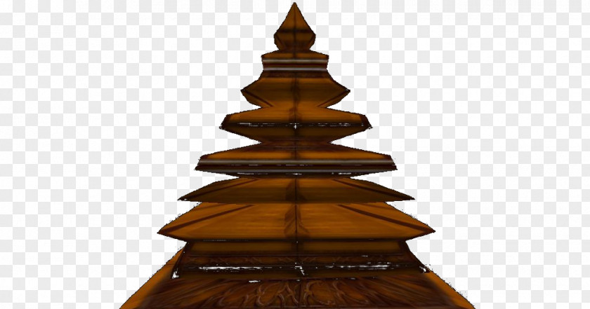 Pagoda Christmas Tree Decoration Ornament Wood PNG