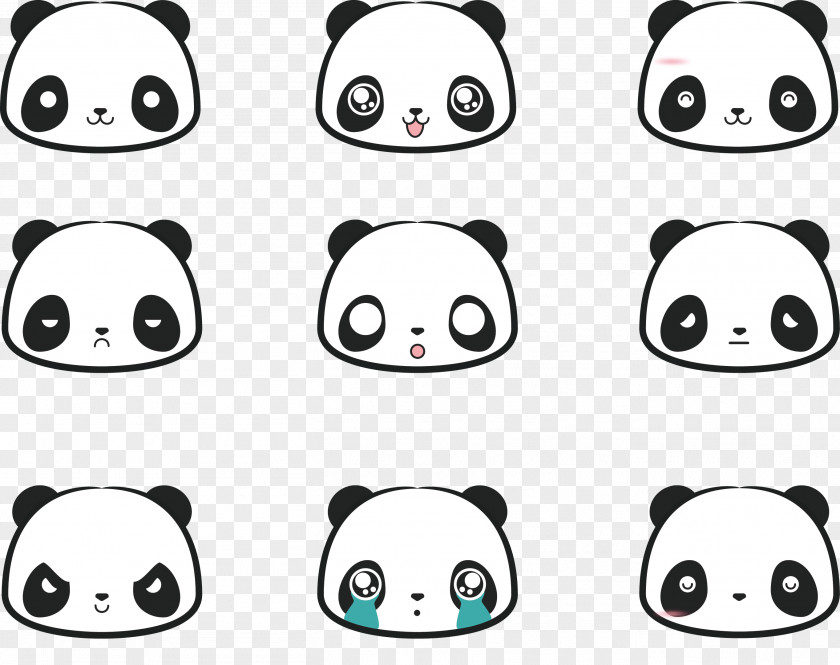Panda Vector Daquan Giant Cuteness Cartoon PNG