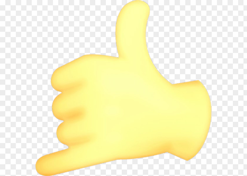 Thumbs Signal Gesture Yellow Finger Hand Thumb PNG