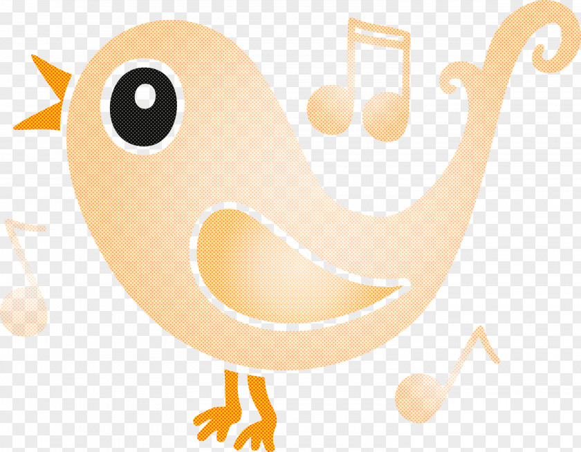 Cartoon Line Bird Beak PNG