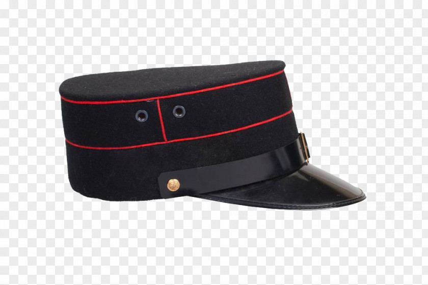 Red Line Police Hat Brand PNG