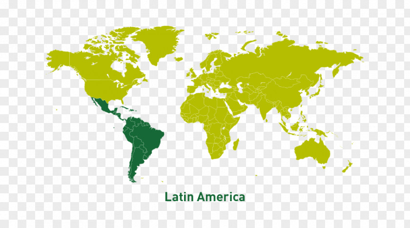 Latin America Map World PNG