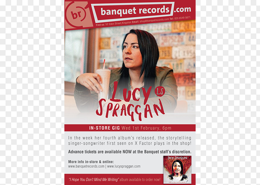 Lucy Spraggan Flyer Display Advertising Poster PNG advertising Poster, banquet music clipart PNG