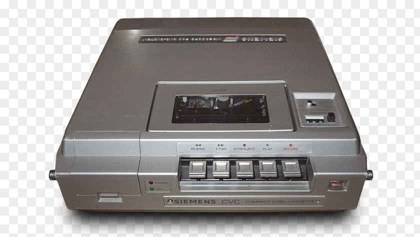VCRs VHS Betamax Compact Cassette Media Player PNG