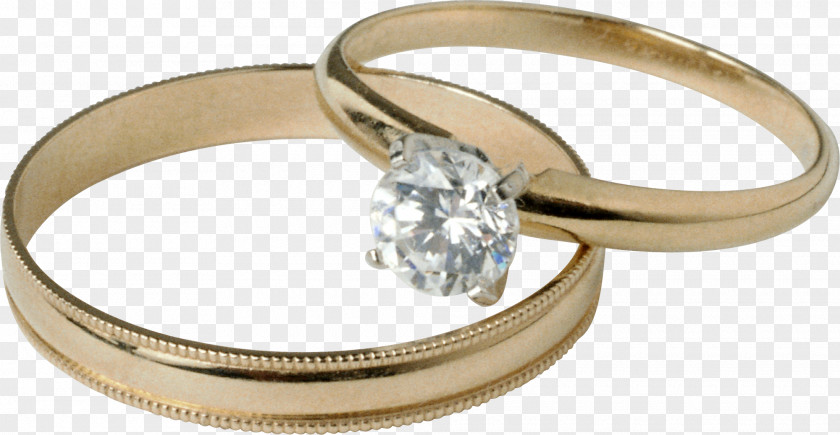 Wedding Ring Chuppah Gold PNG
