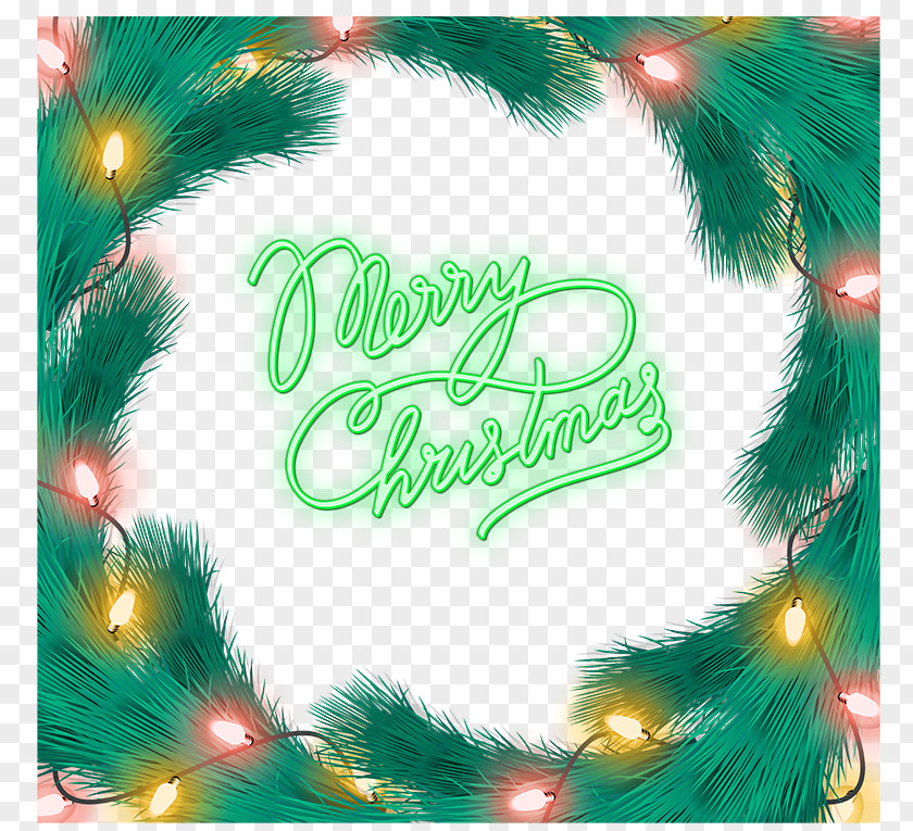 Word Luminous Christmas Vector Tree Ornament PNG