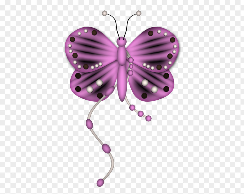 Animation Magenta Monarch Butterfly Drawing PNG
