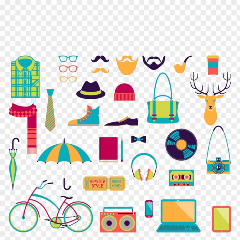 Cartoon Pen Daily Brief Hipster Icon PNG