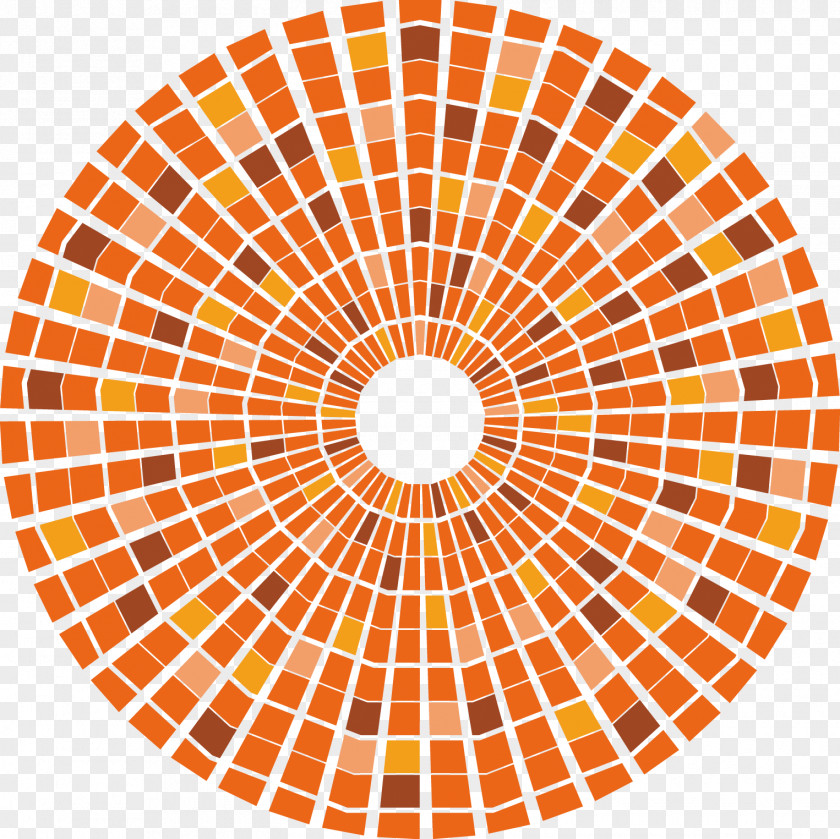 Orange Symmetrical Circular Pattern Safari Web Browser Apple Icon PNG