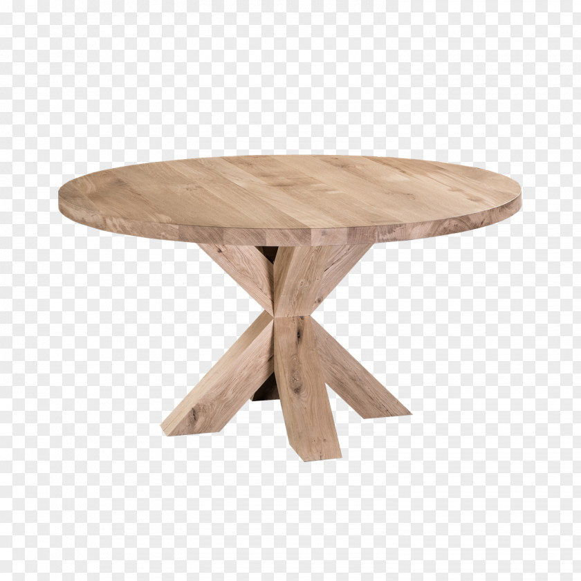 Table Round Garden Furniture Oak PNG