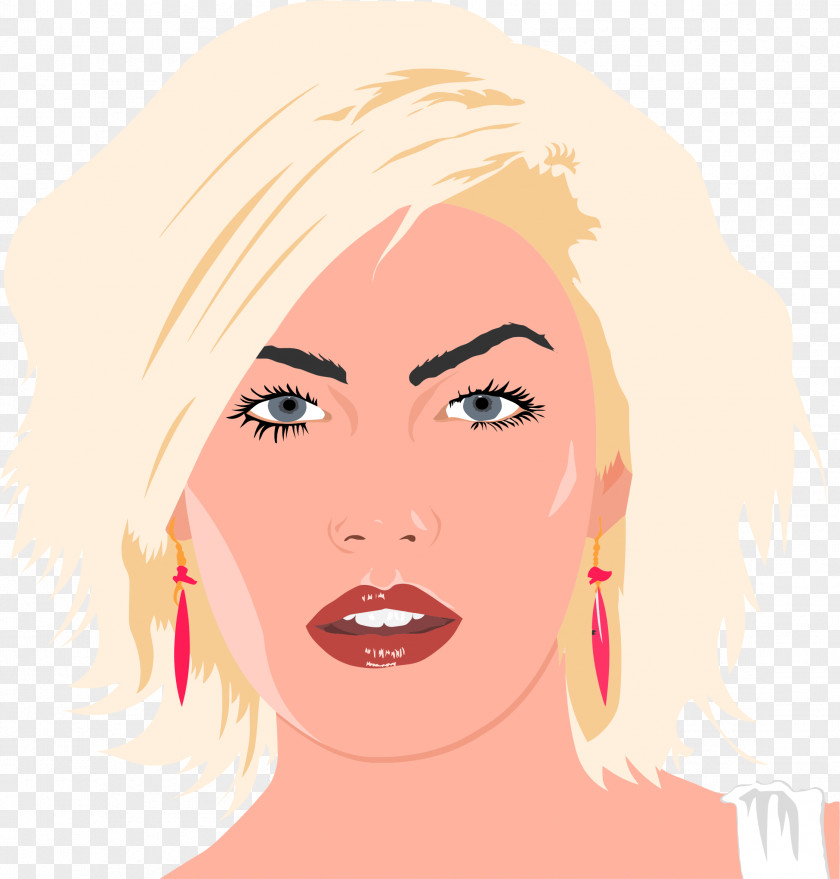 Woman Illustration Portrait Blond Drawing Clip Art PNG