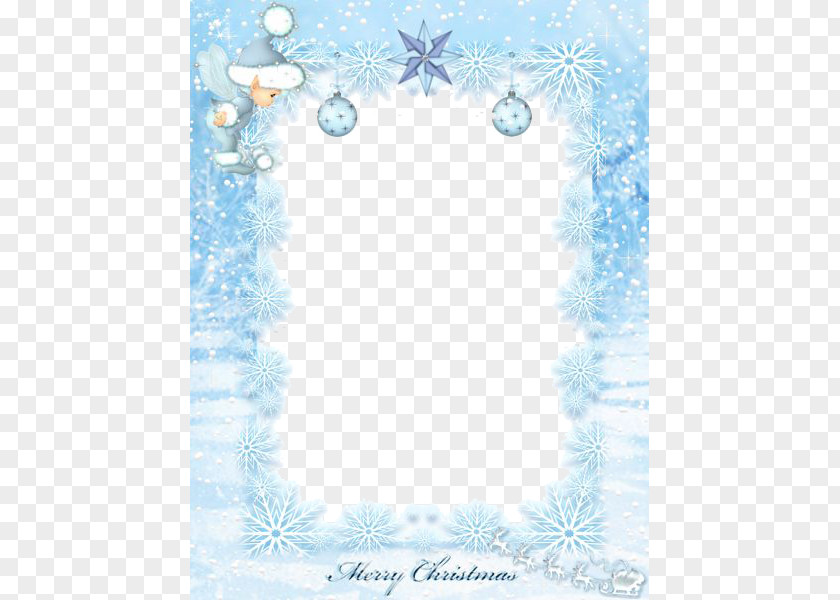 Aqua Border Frame File Santa Claus Christmas Clip Art PNG