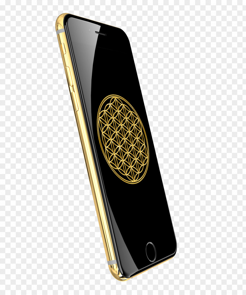 Black Gold IPhone 7 Plus Telephone Apple Smartphone PNG