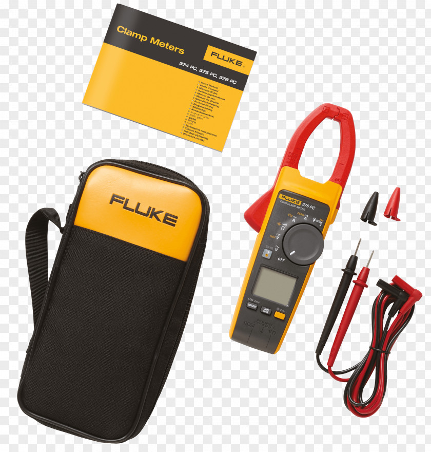 Current Clamp True RMS Converter Fluke Corporation Multimeter Alternating PNG