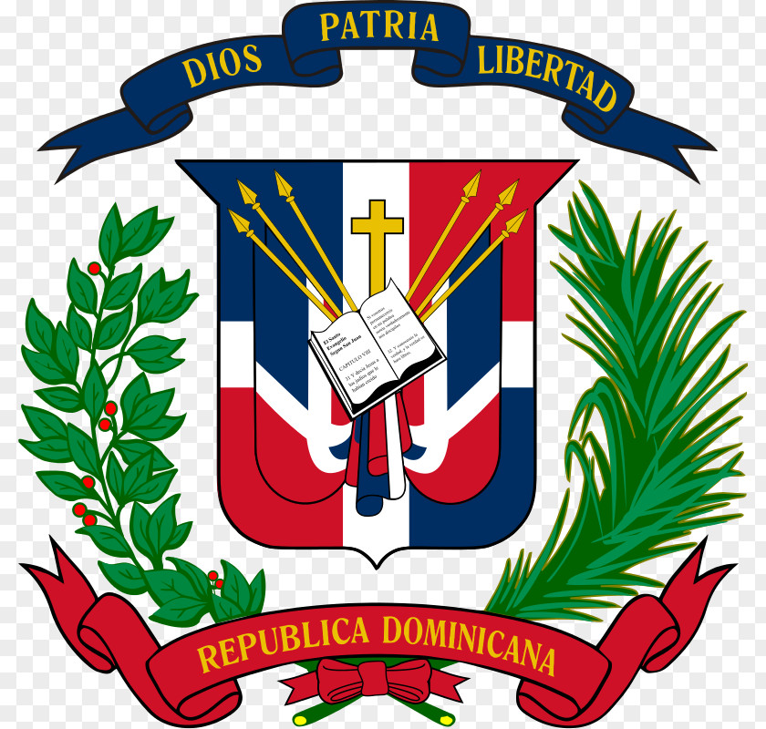 Flag Of The Dominican Republic Coat Arms Symbol PNG