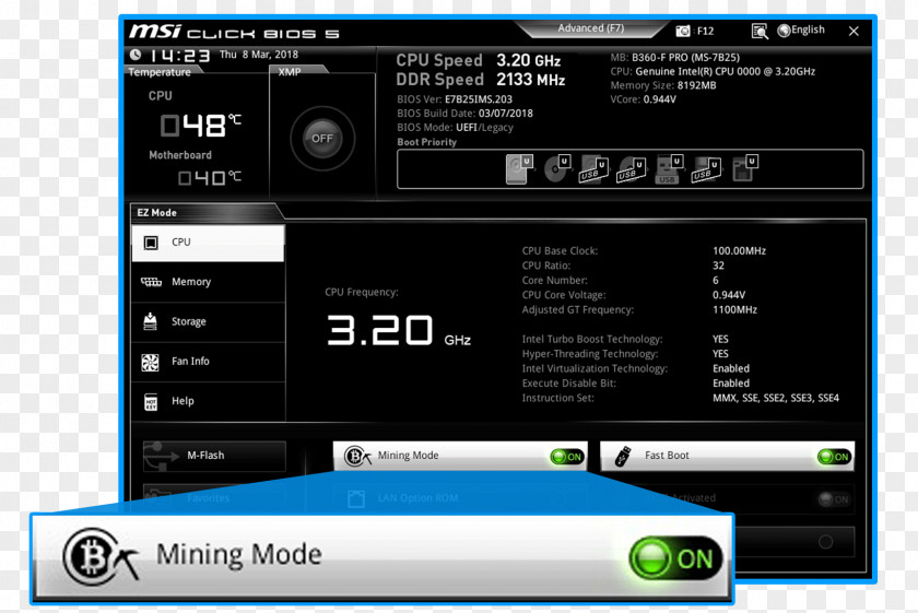 Mining MSI B360-F PRO Computer Program Motherboard H310-F PNG