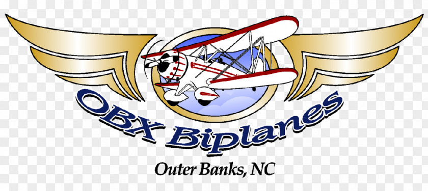 Outer Plane Nags Head Banks Logo OBX Biplanes & Warbirds Corporate Branding PNG