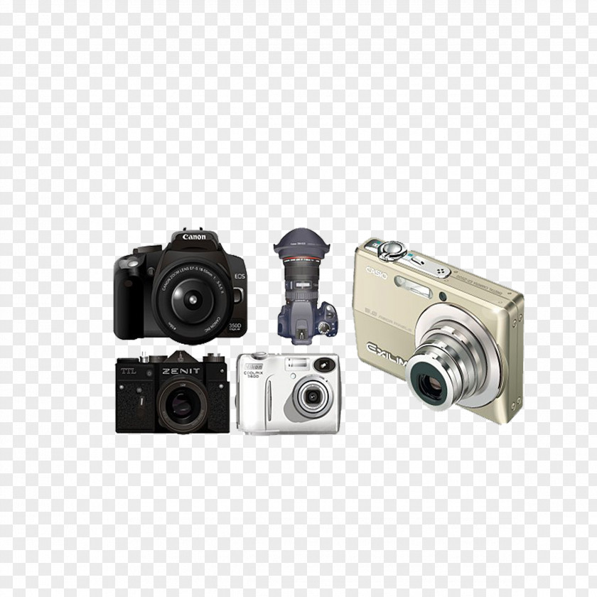 Realistic Digital Camera PNG